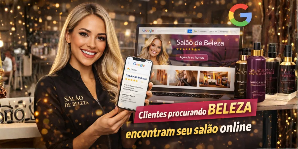 Clientes procurando beleza encontram seu salão online