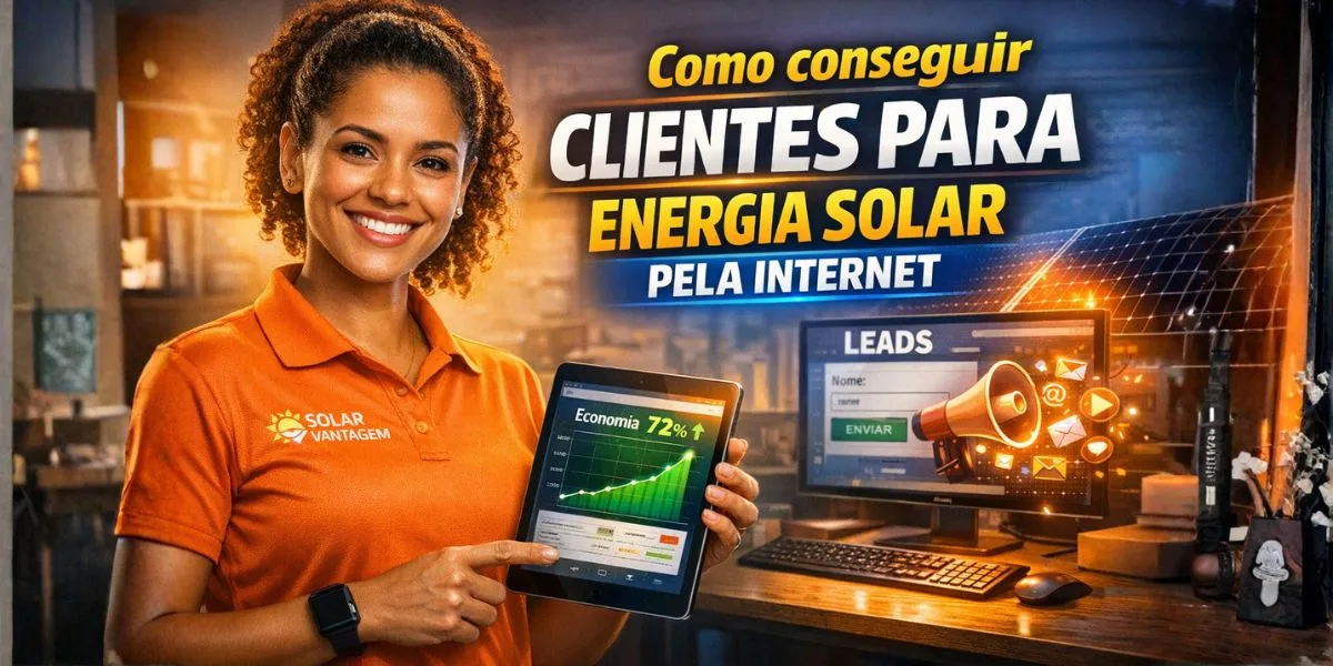 Como conseguir clientes para energia solar pela internet