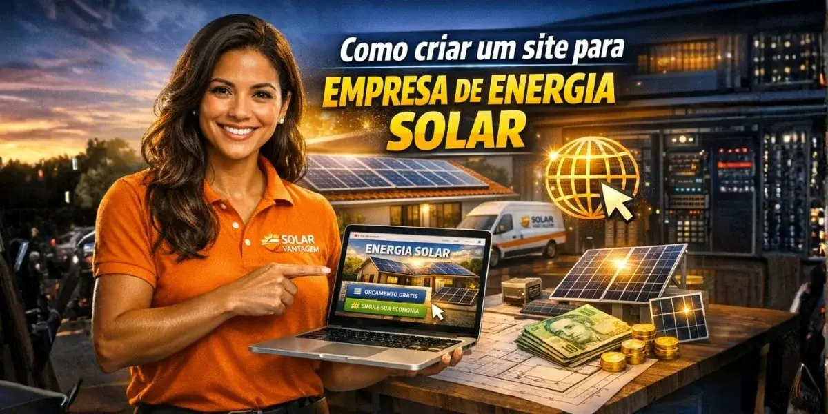 Como criar um site para empresa de energia solar