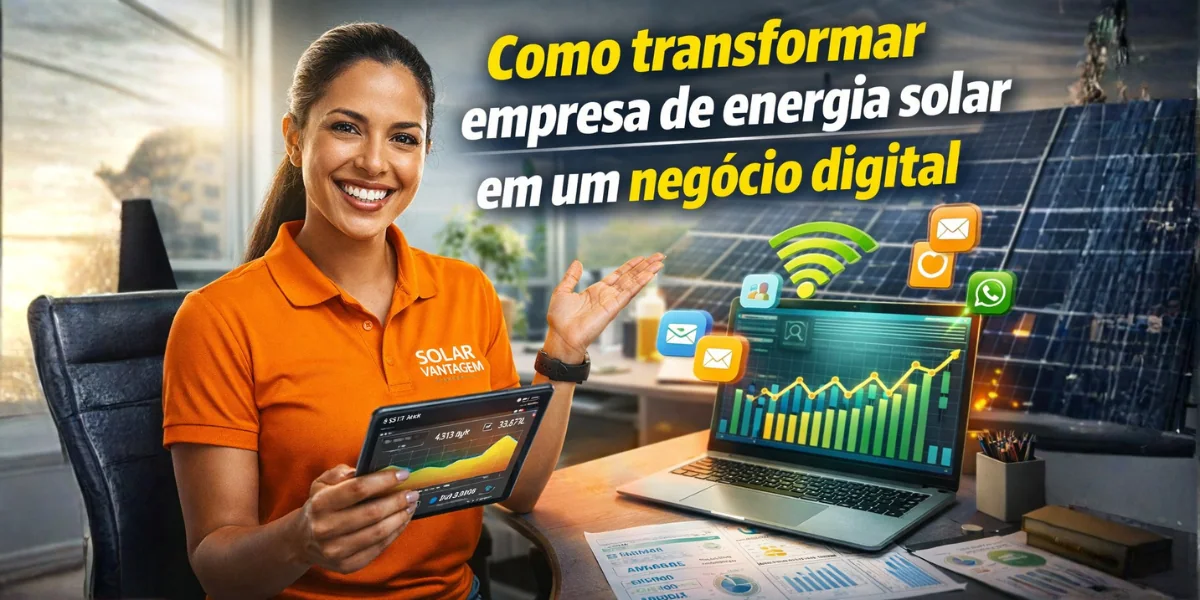 Como transformar empresa de energia solar em um negócio digital