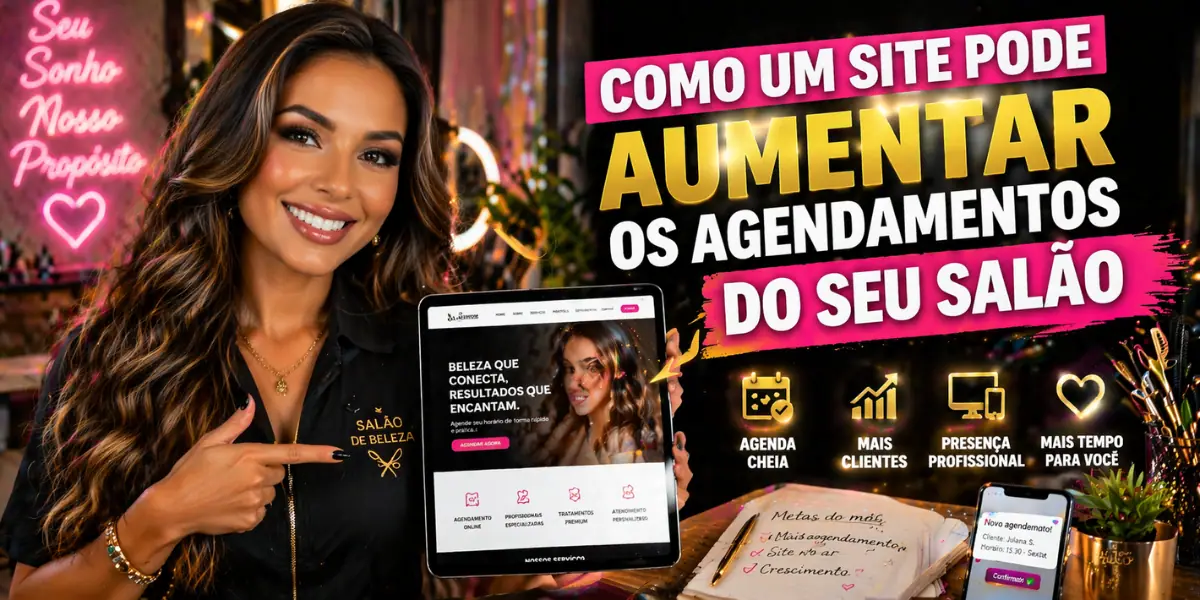 Como um site pode aumentar os agendamentos do seu salão