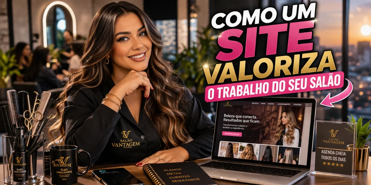 Como um site valoriza o trabalho do seu salão