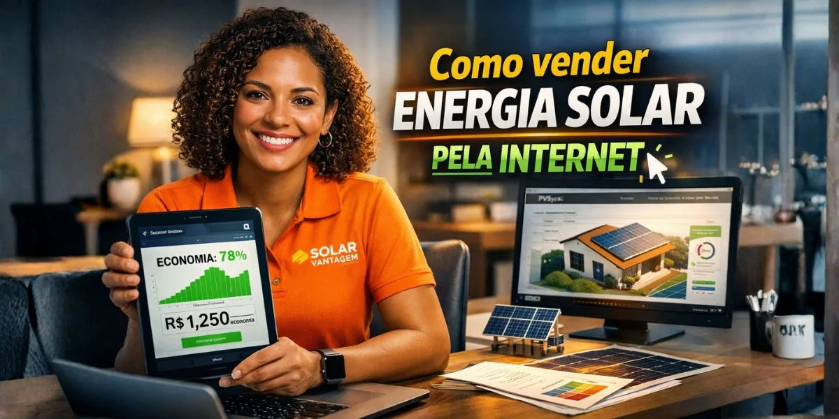 Como vender energia solar pela internet