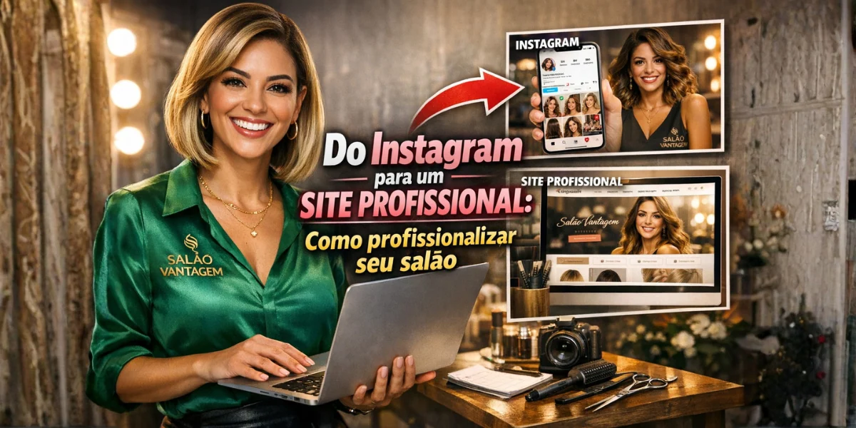 Do Instagram para um site profissional: como profissionalizar seu salão