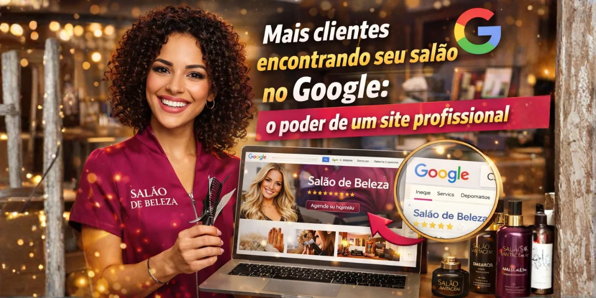 Mais clientes encontrando seu salão no Google: o poder de um site profissional