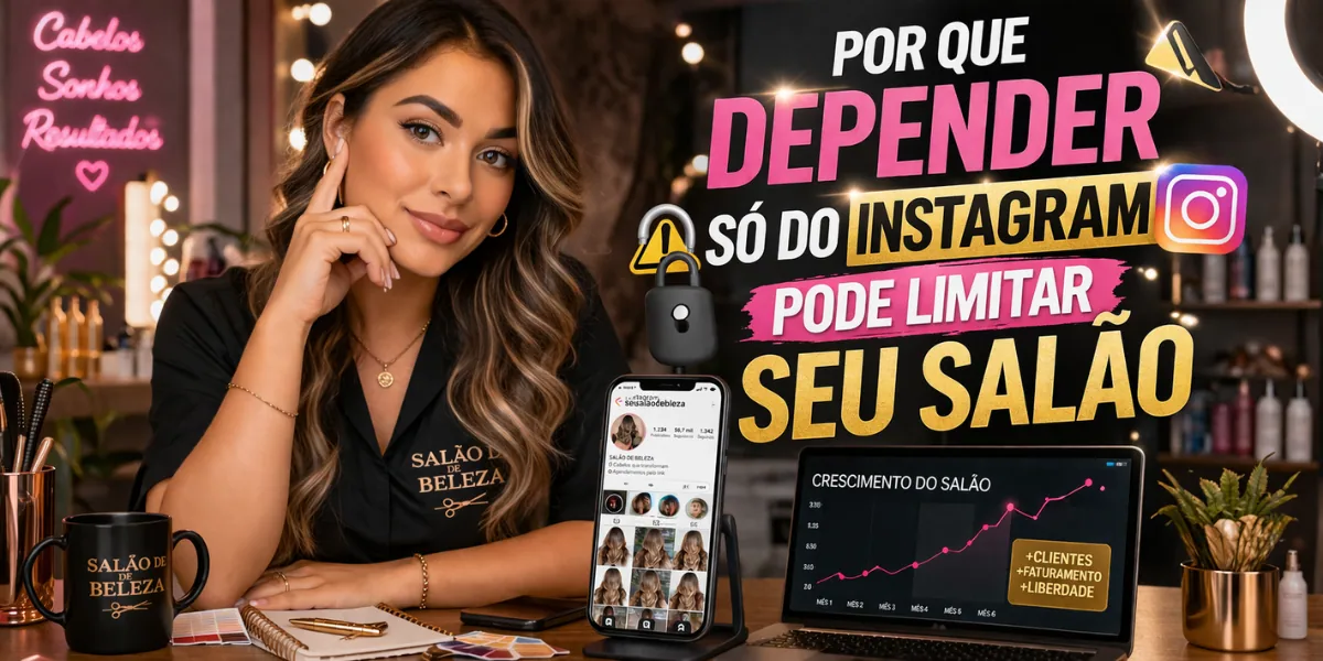 Por que depender só do Instagram pode limitar seu salão