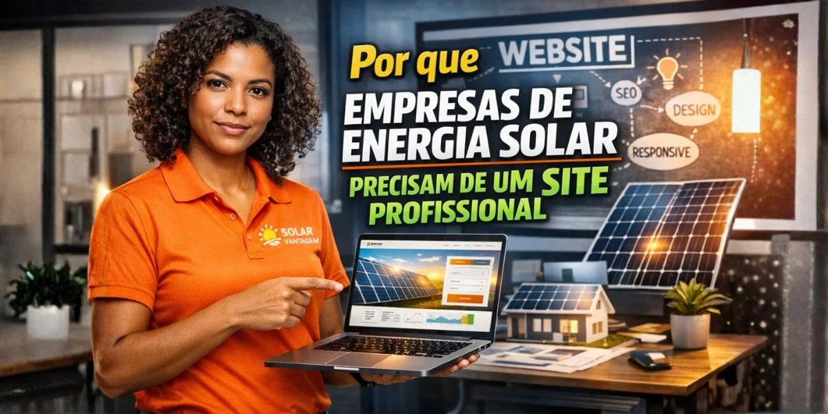 Por que empresas de energia solar precisam de um site profissional