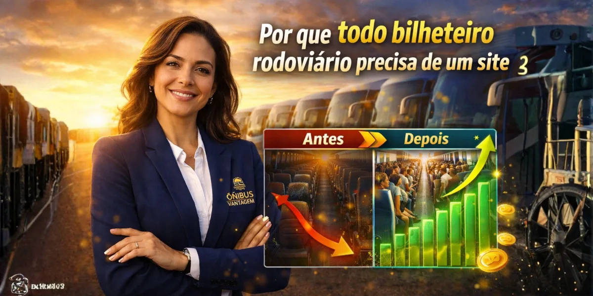 Por que todo bilheteiro rodoviário precisa de um site