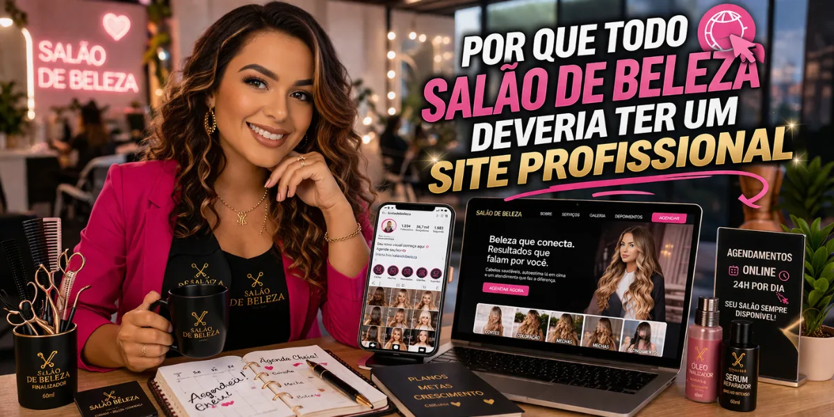 Por que todo salão de beleza precisa de um site profissional para aparecer no Google