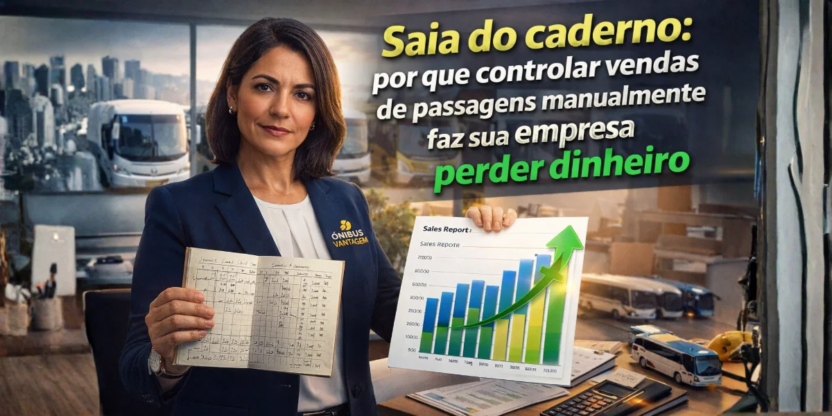 Saia do caderno: por que controlar vendas de passagens manualmente faz sua empresa perder dinheiro