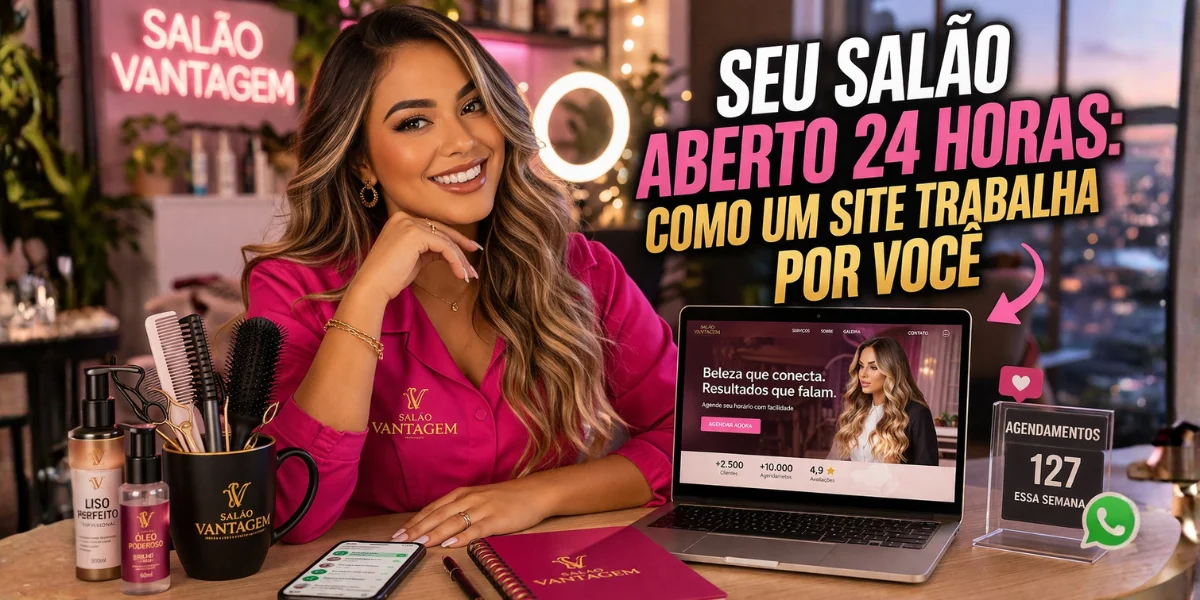 Seu salão aberto 24 horas: como um site trabalha por você