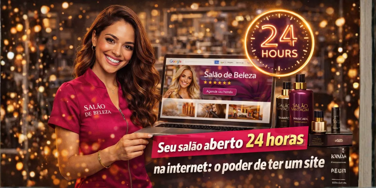 Seu salão aberto 24 horas na internet: o poder de ter um site