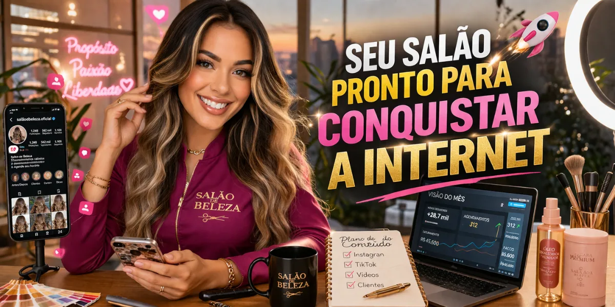 Seu salão pronto para conquistar a internet