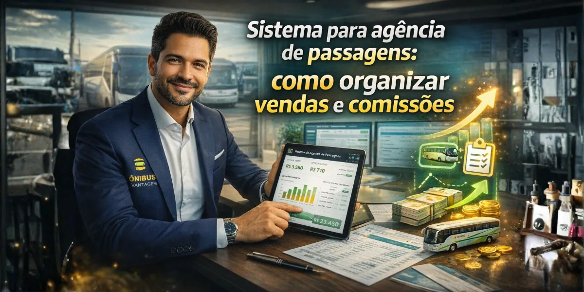 Sistema para agência de passagens: como organizar vendas e comissões