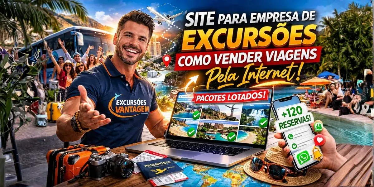 Site para empresa de excursões: como vender viagens pela internet.