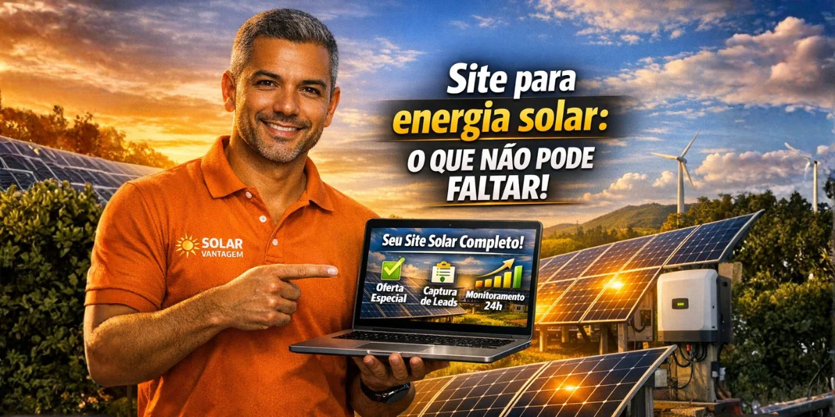 Site para energia solar: o que não pode faltar