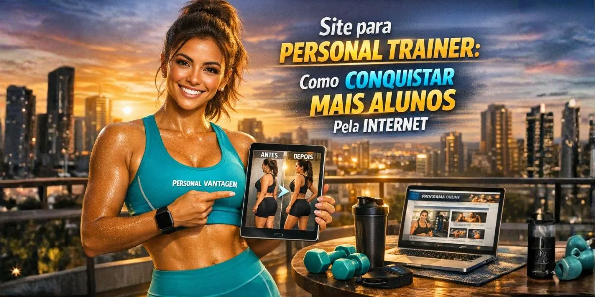 Site para personal trainer profissional com agendamento online