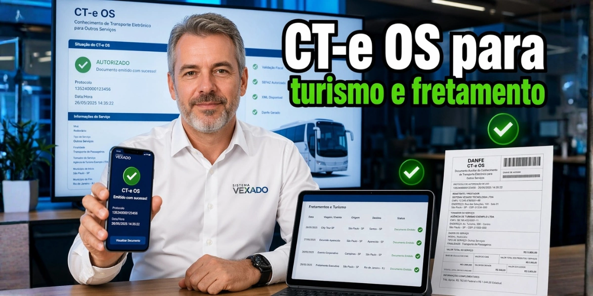 CT-e OS para turismo e fretamento