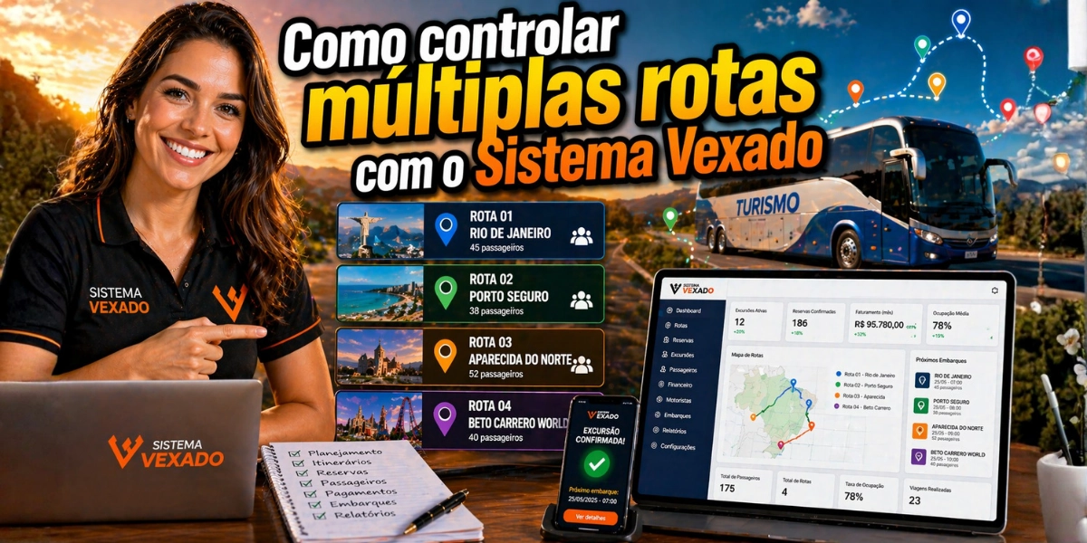 Como controlar múltiplas rotas com o Sistema Vexado