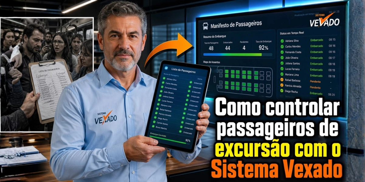 Como controlar passageiros de excursão com o Sistema Vexado