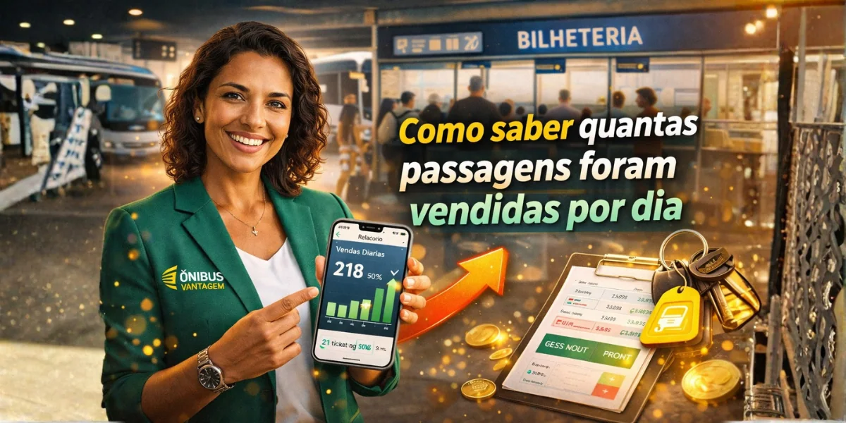 Como saber quantas passagens foram vendidas por dia