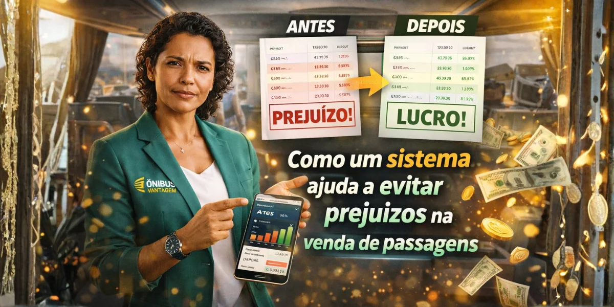 Como um sistema ajuda a evitar prejuízos na venda de passagens