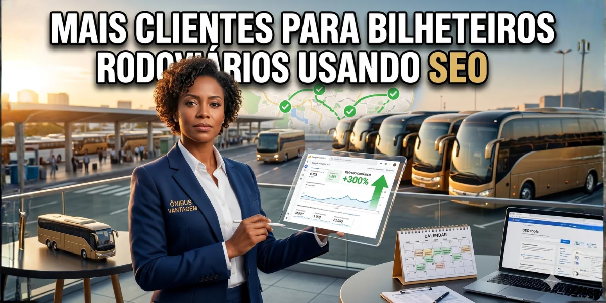 Mais clientes para bilheteiros rodoviários usando SEO
