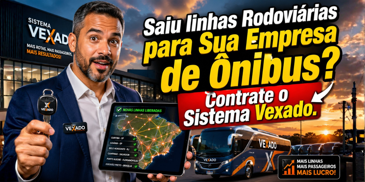 SAIU LINHA COM CONEXÃO OU ESCALA? SÓ O SISTEMA VEXADO OPERA 100% CERTO, SEM DOR DE CABEÇA.