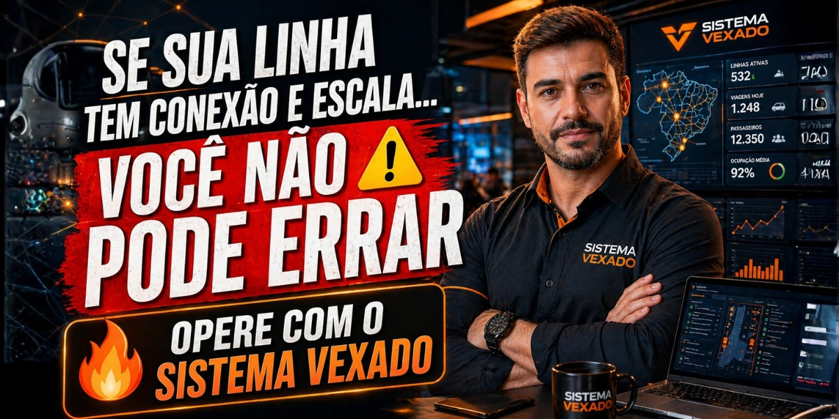 SE SUA LINHA TEM CONEXÃO E ESCALA, VOCÊ NÃO PODE ERRAR, OPERE COM O SISTEMA VEXADO!