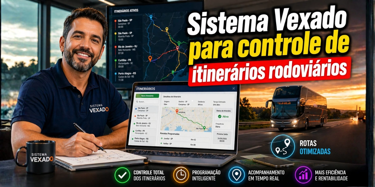 Sistema Vexado para controle de itinerários rodoviários