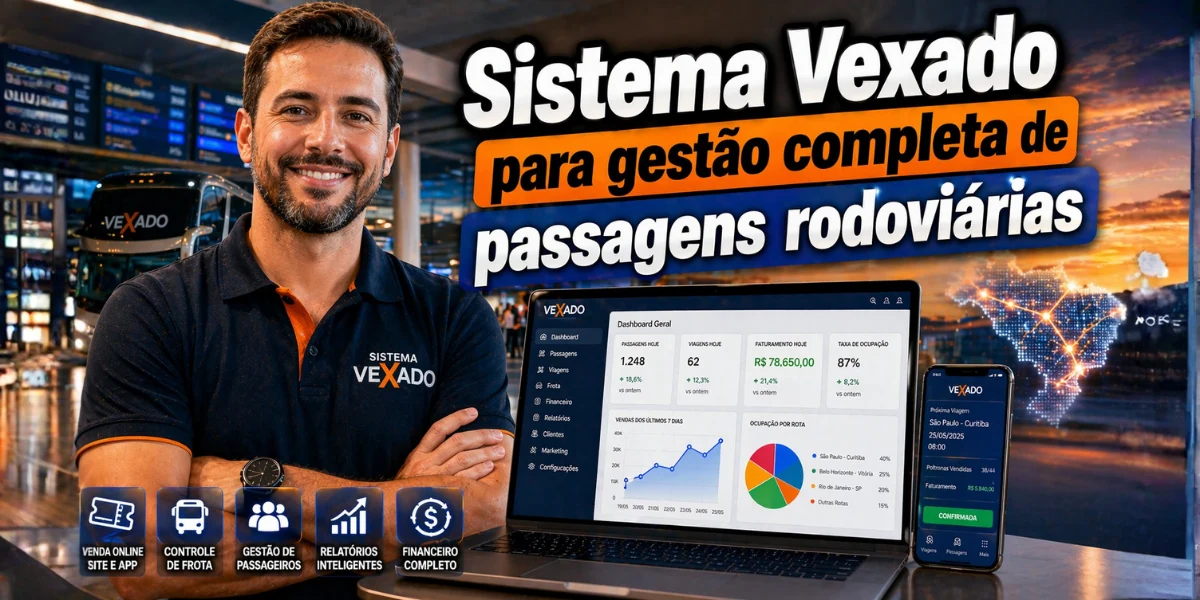 Sistema Vexado para gestão completa de passagens rodoviárias
