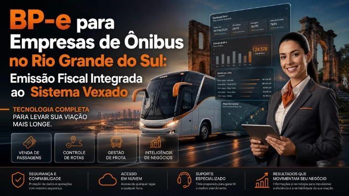 BP-e para Empresas de Ônibus no Rio Grande do Sul: Emissão Fiscal Integrada ao Sistema Vexado