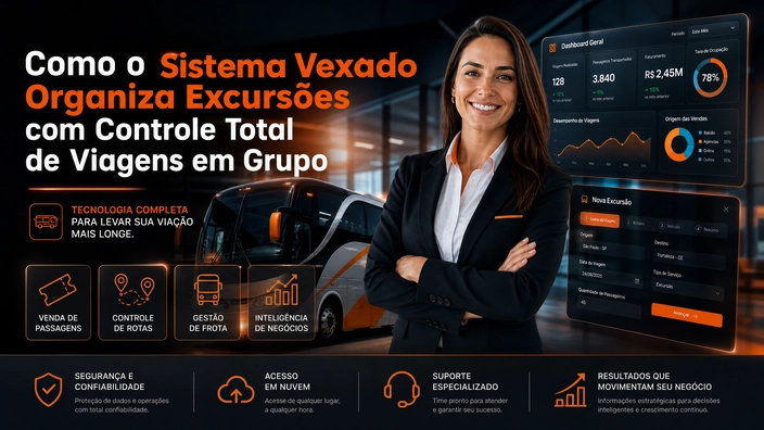 Como o Sistema Vexado Organiza Excursões com Controle Total de Viagens em Grupo