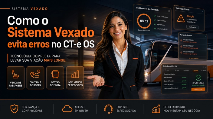 Como o Sistema Vexado evita erros no CT-e OS