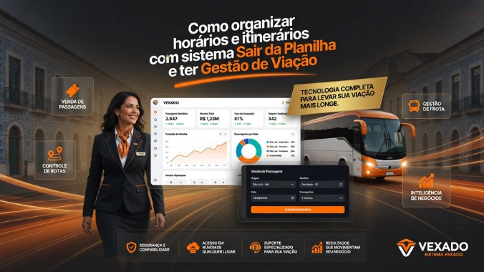 Como organizar horários e itinerários com sistema