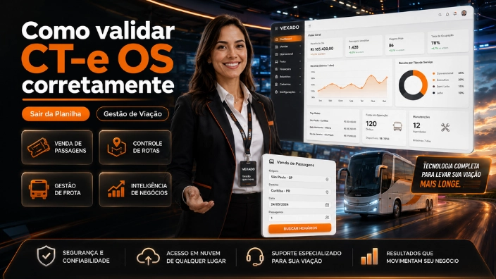 O que é validação CT-e OS e por que ela é essencial? A validação CT-e OS é o processo de verificação completa do Conhecimento de Transporte Eletrônico para Outros Serviços antes do envio à SEFAZ. Diferente do CT-e tradicional (para cargas), o CT-e OS é usado em operações de transporte de passageiros, fretamento, turismo e serviços auxiliares, exigindo campos específicos como tipo de serviço, dados do tomador e informações operacionais precisas. No mercado rodoviário atual, com fiscalização cada vez mais rigorosa, essa validação garante a integridade do documento, evita rejeições e assegura validade jurídica. Na prática, uma validação correta envolve checagem de schema XML, assinatura digital com certificado A1 ou A3 e conferência de todos os dados fiscais. Um exemplo real: uma empresa de fretamento em São Paulo enfrentava rejeições semanais por divergência no campo de natureza da operação. Após implementar validação automática via sistema fiscal transporte, as rejeições caíram a zero e o tempo de emissão reduziu em 70%, aumentando o número de viagens realizadas e o faturamento mensal.