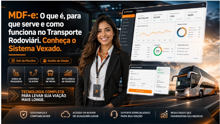 MDF-e: O que é, para que serve e como funciona no Transporte Rodoviário. Conheça o Sistema Vexado.