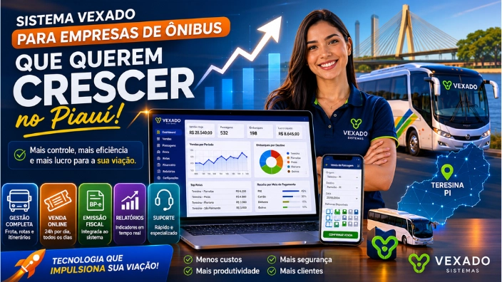 Sistema Vexado para Empresas de Ônibus que Querem Crescer no Piauí