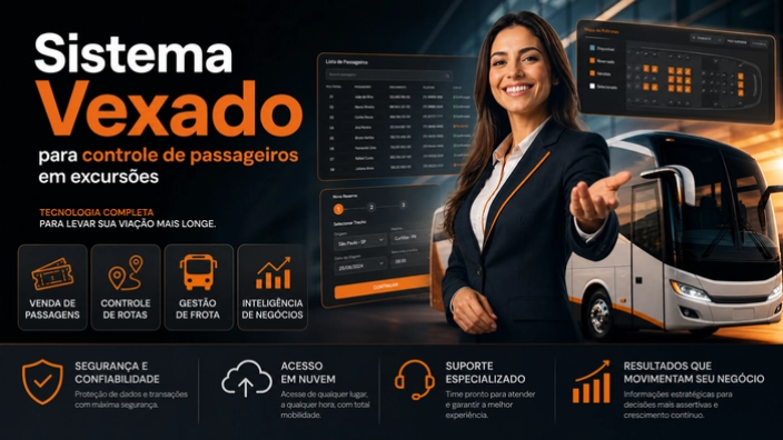 Sistema Vexado para controle de passageiros em excursões