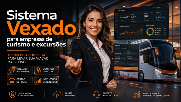 Sistema Vexado para empresas de turismo e excursões