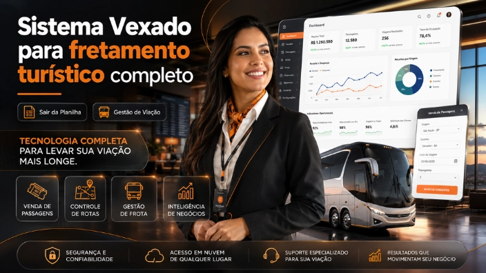 Sistema Vexado para fretamento turístico completo