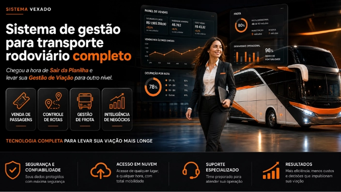 Sistema de gestão para transporte rodoviário completo