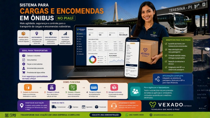 Sistema para Cargas e Encomendas em Ônibus no Piauí