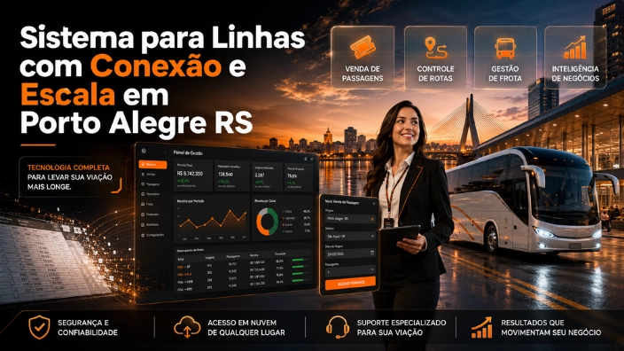 Sistema para Linhas com Conexão e Escala em Porto Alegre RS