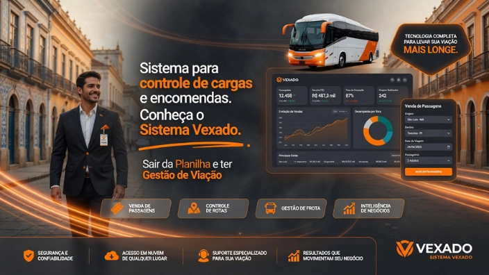 Sistema para controle de cargas e encomendas. Conheça o Sistema Vexado.