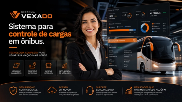 Sistema para controle de cargas em ônibus