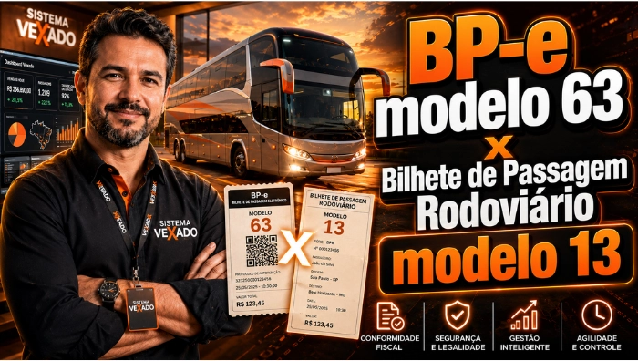 BP-e modelo 63 x Bilhete de Passagem Rodoviário modelo 13