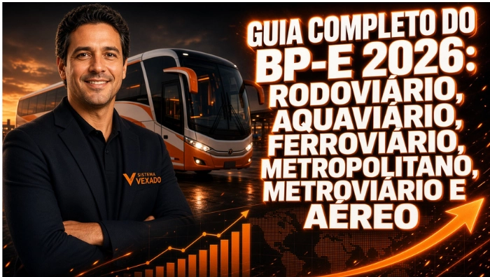Guia completo do BP-e 2026: Rodoviário, Aquaviário, Ferroviário, Metropolitano, Metroviário e Aéreo