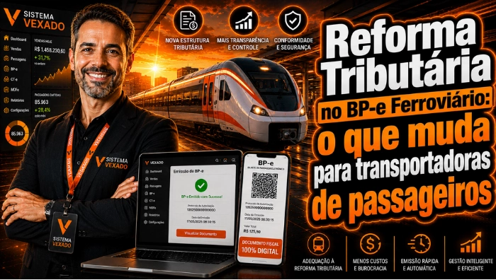 Reforma Tributária no BP-e Ferroviário: o que muda para transportadoras de passageiros