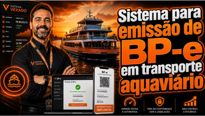 Sistema para emissão de BP-e em transporte aquaviário